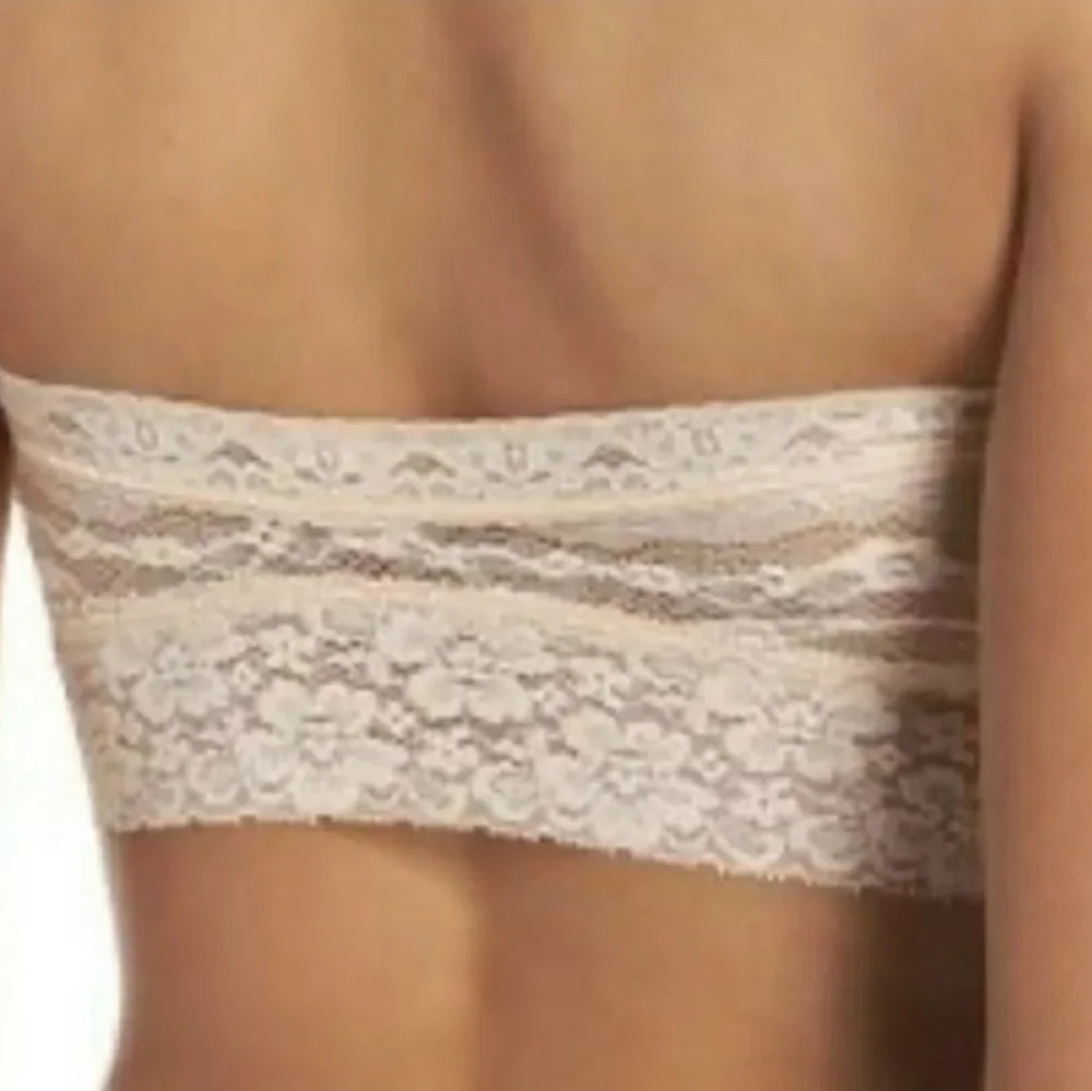 Free People Soft Pink Lace Bandeau Large F7150220A - Picture 2 of 5